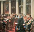 Repin, Ilja Jefimowitsch: Festsitzung des Staatsrates am 7. Mai 1901, Ausschnitt rechts