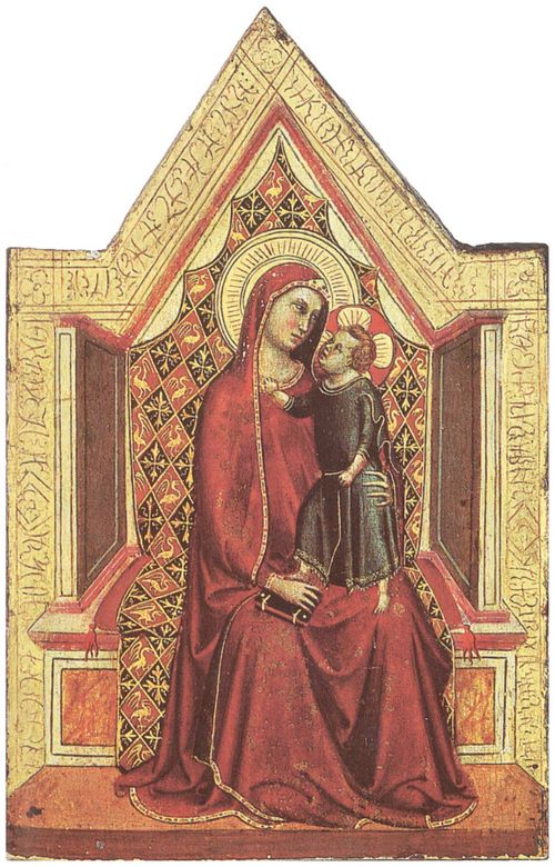Daddi, Bernardo: Thronende Madonna mit Kind und den Hl. Nikolaus, Dominikus, Franziskus, Johannes dem Tufer, Margarete und Katharina