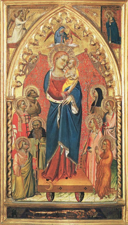 Biondo, Giovanni del: Das apokalyptische Weib mit Heiligen und Engeln