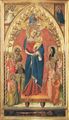 Biondo, Giovanni del: Das apokalyptische Weib mit Heiligen und Engeln