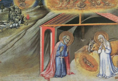 Pietro, Sano di: Die Geburt Christi und die Verkndigung an die Hirten
