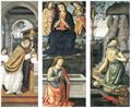Pastura, Antonio: Die Grtelspende Mariens; Die Messe des Hl. Gregor; Der bende Hl. Hieronymus