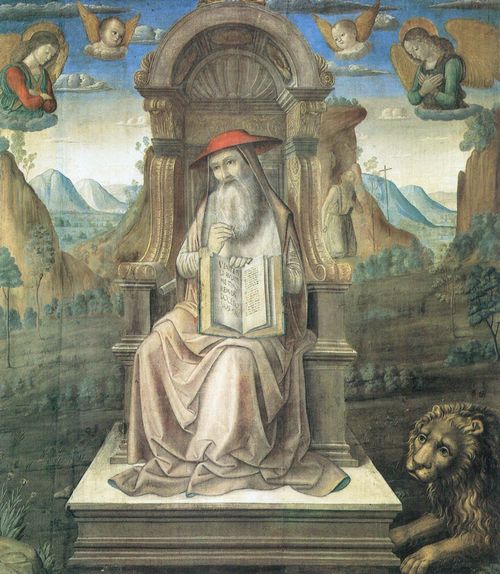 Santi, Giovanni: Der thronende Hl. Hieronymus