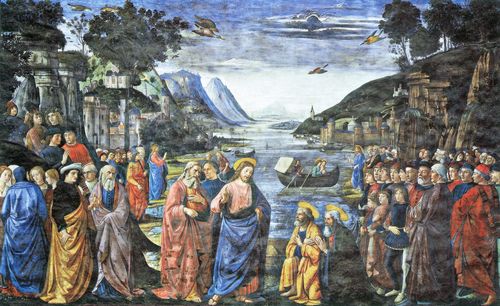 Ghirlandaio, Domenico: Aus dem Leben Christi: Die Berufung der Jnger Petrus und Andreas