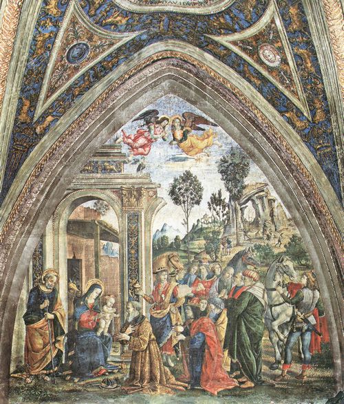 Pinturicchio (und Gehilfen): Die Anbetung der Hl. Drei Knige