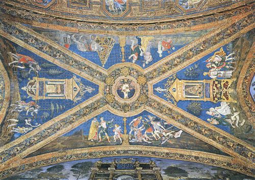 Pinturicchio (und Gehilfen): Kreuzrippengewlbe mit mythologischen Darstellungen