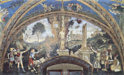 Pinturicchio (und Gehilfen): Das Martyrium des Hl. Sebastian