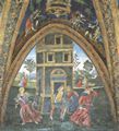 Pinturicchio (und Gehilfen): Das Martyrium der Hl. Barbara