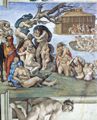 Michelangelo Buonarroti: Sixtinische Kapelle, Dekorative Elemente: Ein Ignudo seitlich von Noahs Opfer