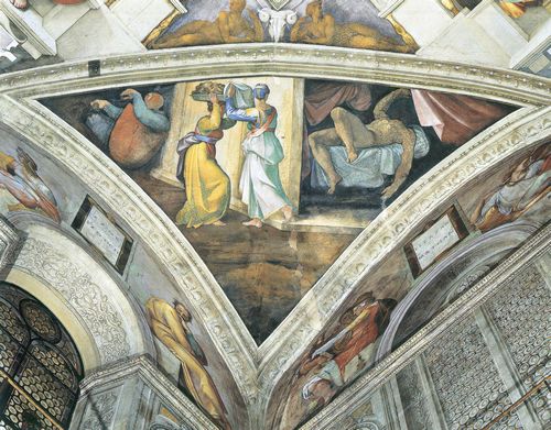 Michelangelo Buonarroti: Sixtinische Kapelle, Szenen aus dem alten Testament: Zwickel mit Judith und Holofernes