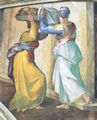 Michelangelo Buonarroti: Sixtinische Kapelle, Szenen aus dem alten Testament: Zwickel mit Judith und Holofernes, Detail