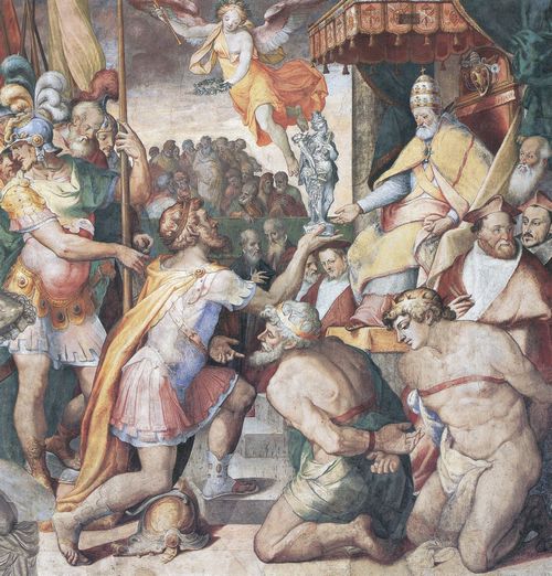 Samacchini, Orazio: Otto I. gibt Papst Agapet II. die besetzten Kirchenprovinzen zurck