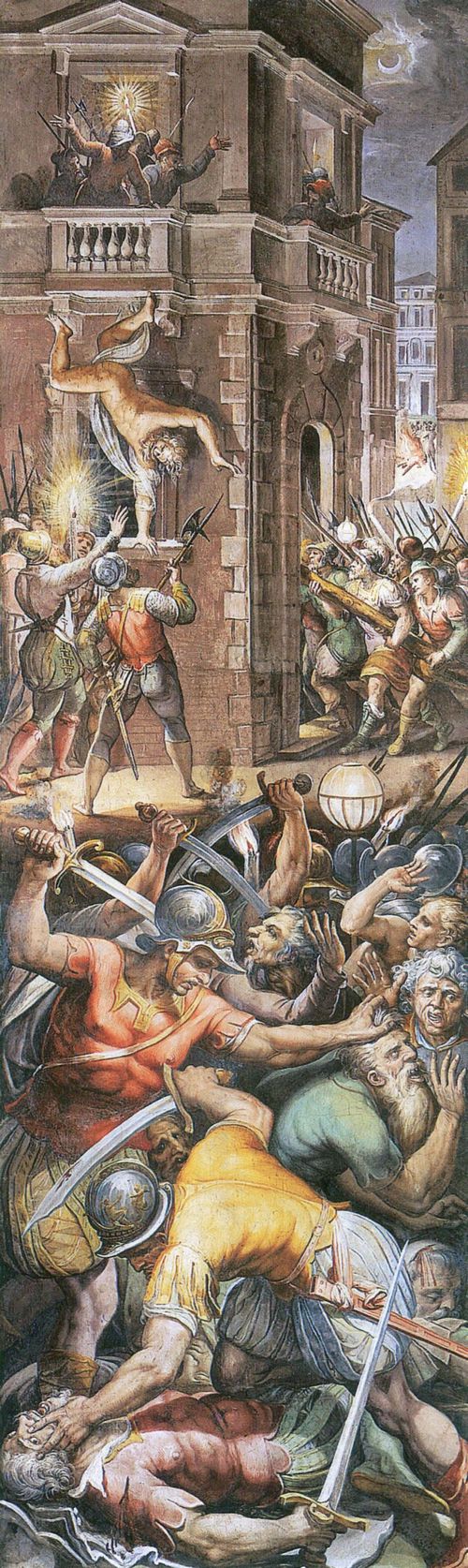 Vasari, Giorgio (Gehilfen): Das Massaker an den Hugenotten in der Bartholomusnacht