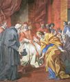 Romanelli, Giovan Francesco (Gehilfen): Die Markgräfin Mathilde trifft Anselm von Canterbury
