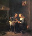 Teniers d. J., David: Ein alter Mann und ein junges Mädchen