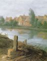 Teniers d. J., David: Eine Dorflandschaft, Detail