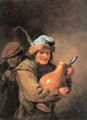 Teniers d. J., David: Ein Bauer, einen riesigen Tonkrug haltend