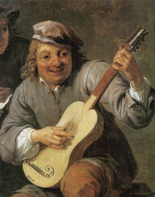 Teniers d. J., David: Der Lautenspieler, Detail