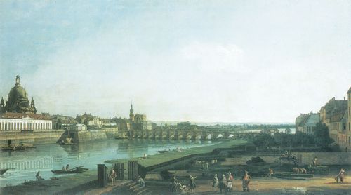Canaletto (II): Dresden vom rechten Elbufer oberhalb der Augustusbrcke
