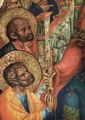 Veneziano, Lorenzo: Jesus gibt Petrus den Schlüssel, Detail