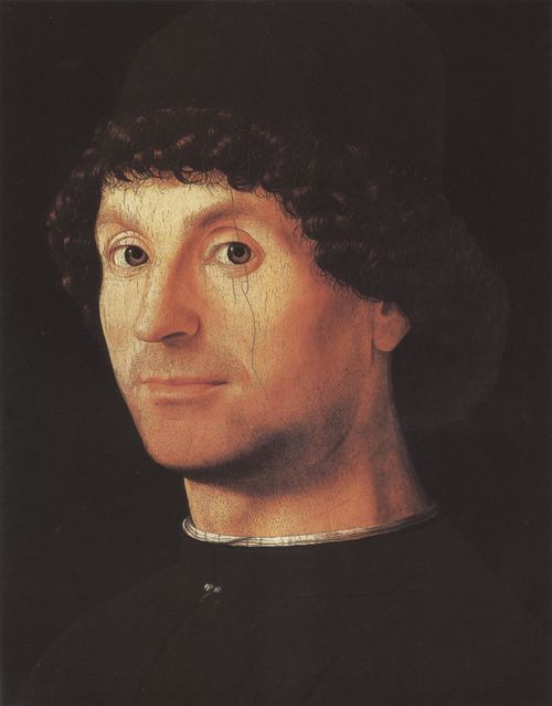 Antonello da Messina: Bildnis eines schwarzgekleideten Mannes