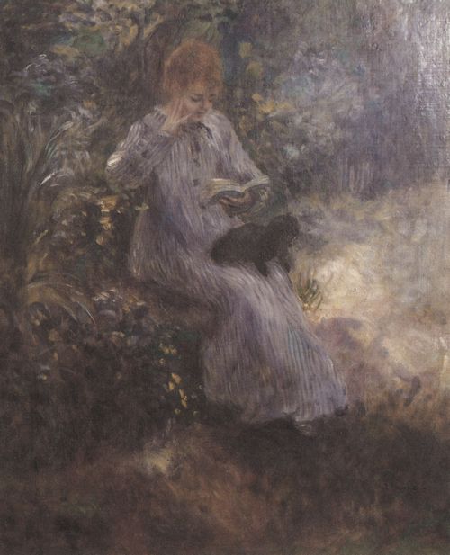 Renoir, Pierre-Auguste: Frau mit schwarzem Hund