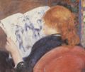 Renoir, Pierre-Auguste: Junge Frau liest illustriertes Journal