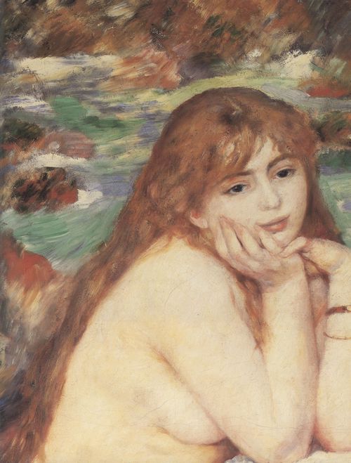 Renoir, Pierre-Auguste: Sitzender Badegast, Detail
