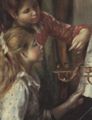 Renoir, Pierre-Auguste: Junge Mädchen am Klavier, Detail