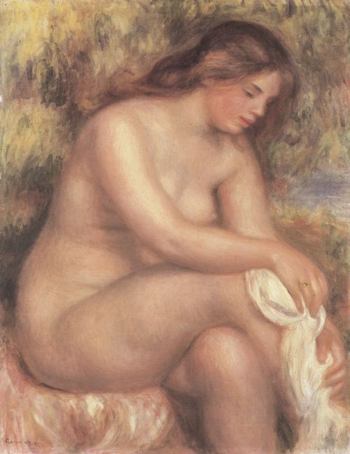 Renoir, Pierre-Auguste: Der Badegast trocknet seine Beine