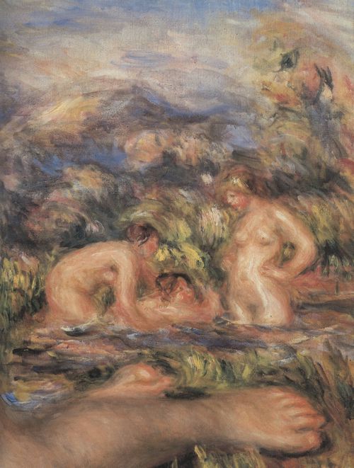 Renoir, Pierre-Auguste: Die Badegste, Detail