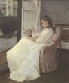 Morisot, Berthe: Die Schwester der Künstlerin an einem Fenster