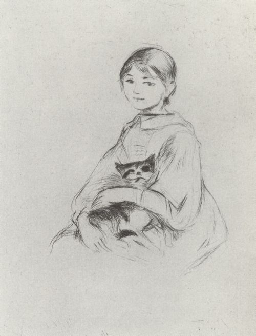 Morisot, Berthe: Mdchen mit Katze