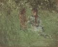 Morisot, Berthe: Frau und Kind im Garten in Bougival