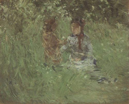 Morisot, Berthe: Frau und Kind im Garten in Bougival