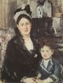 Morisot, Berthe: Porträt von Mme Boursier und ihrer Tochter