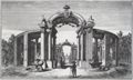 Schleuen d. J., Johann David: Runde Kolonnade, welche zwischen der großen Haupt-Allee zwischen Sanssouci und dem königlichen Palais erbaut ist