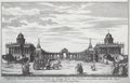 Schleuen d. J., Johann David: Ansicht der Kolonnade und der beiden Communs des königlichen Palais bei Potsam