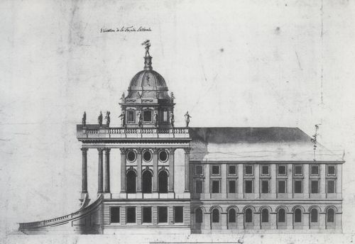 Gontard, Carl von: Potsdam, Aufrissentwurf des nrdlichen Commungebudes am Neuen Palais
