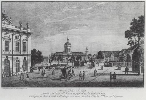 Rosenberg, Johann Georg: Berlin, Ansicht des Lustgartens von Westen