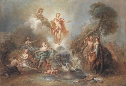 Pesne, Antoine: Apollo und die Musen