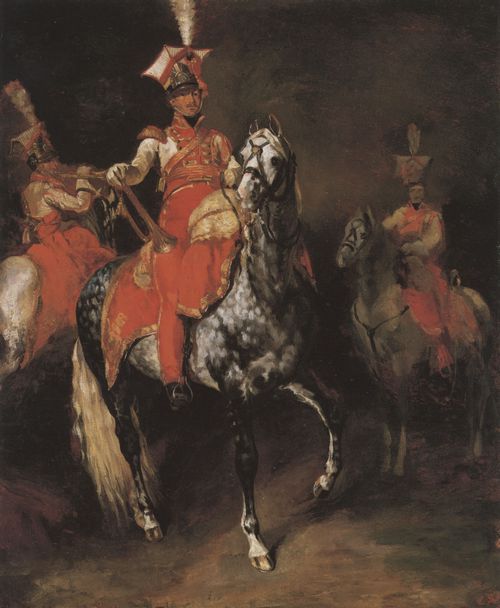 Gricault, Jean Louis Thodore: Drei berittene Trompeter (Trompeter der Kaiserlichen Garde Napoleons)