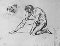 Géricault, Jean Louis Théodore: Floß der Medusa, Studie des Vaters