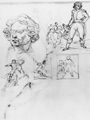 Géricault, Jean Louis Théodore: Skizzen von Soldaten