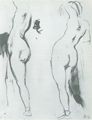Delacroix, Eugène Ferdinand Victor: Zwei weibliche Akte