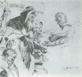 Delacroix, Eugène Ferdinand Victor: Melchisedech und Abraham