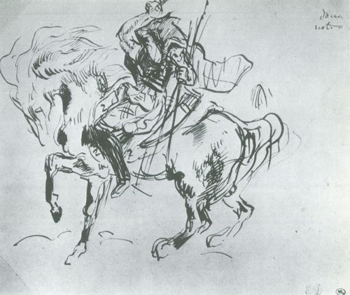 Delacroix, Eugne Ferdinand Victor: Attilas Einfall nach Italien