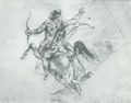 Delacroix, Eugène Ferdinand Victor: Die Erziehung Achills