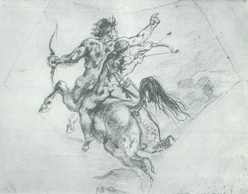 Delacroix, Eugne Ferdinand Victor: Die Erziehung Achills