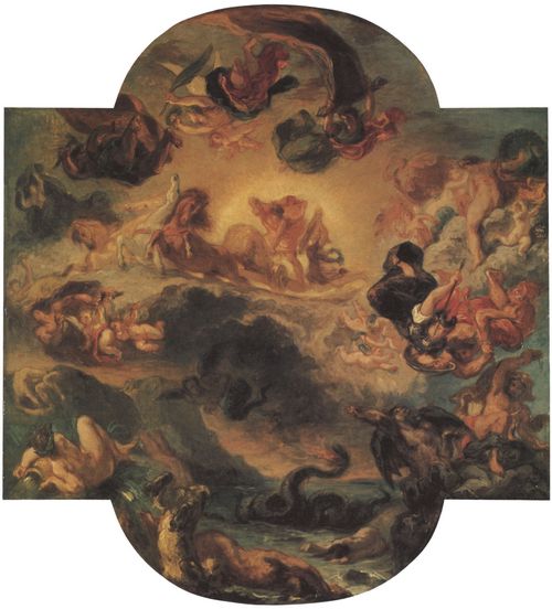 Delacroix, Eugne Ferdinand Victor: Der Triumph Apollos